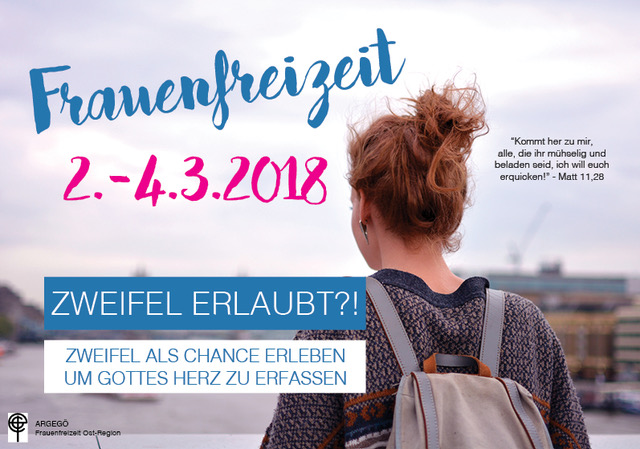 Einladung zur ARGEGÖ Frauenfreizeit Ost 2018