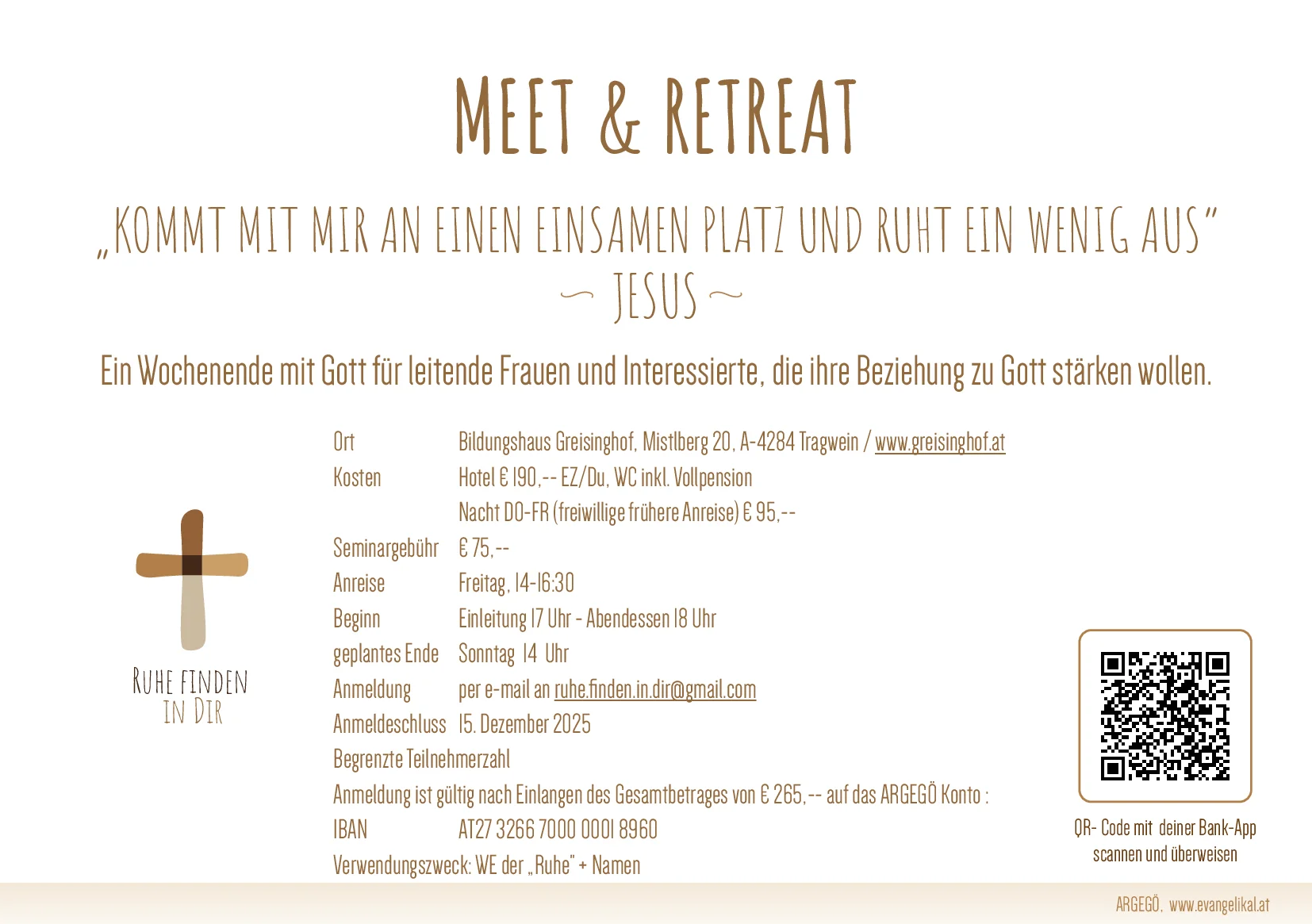Einladung zu Meet & Retreat 2026