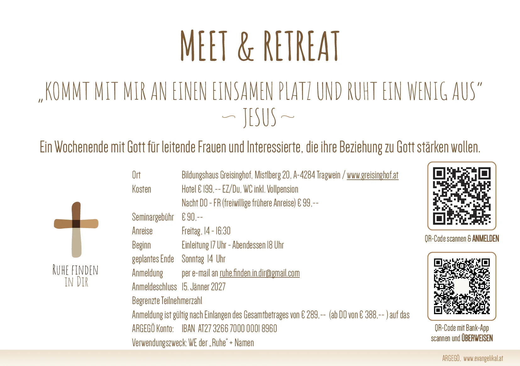 Einladung zu Meet & Retreat